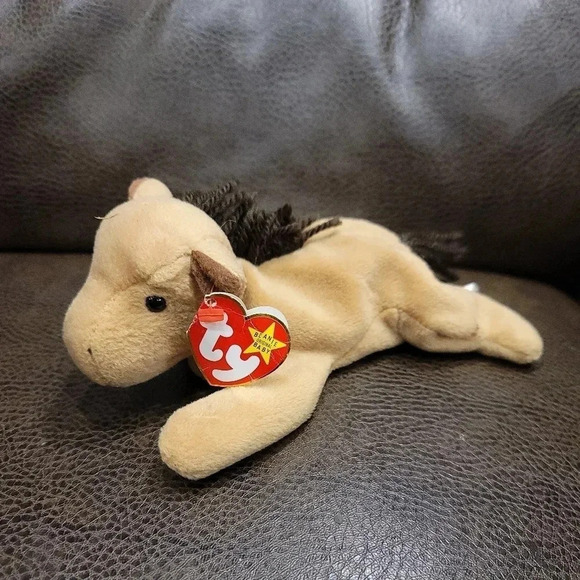 TY Beanie Baby - DERBY the Horse (with star) (8 inch) September 16, 1995 - Picture 1 of 9